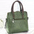 Designer Leather Crossbody Tote with Tassel for Women - Wine Red