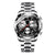 Waterproof Luminous Men Watch with Steel Strap - Silver Coffee