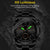 Waterproof Luminous Men Watch with Steel Strap - Silver Coffee