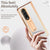 For Samsung Galaxy Z Fold4 5G Premium Litchi Leather Hinged Phone Case - With Pen - White