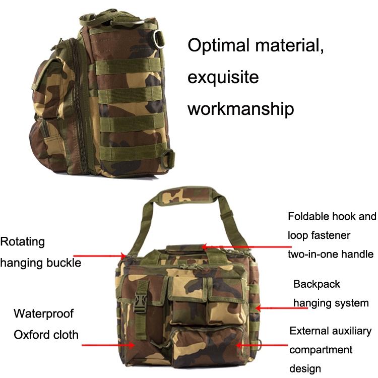 Waterproof Outdoor Messenger Bag For Sports & Cycling - Jungle Camouflage