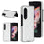 For Samsung Galaxy Z Fold4 5G Foldable Microfiber Phone Case - Rhombic Design - White