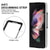 For Samsung Galaxy Z Fold4 5G Foldable Microfiber Phone Case - Rhombic Design - White