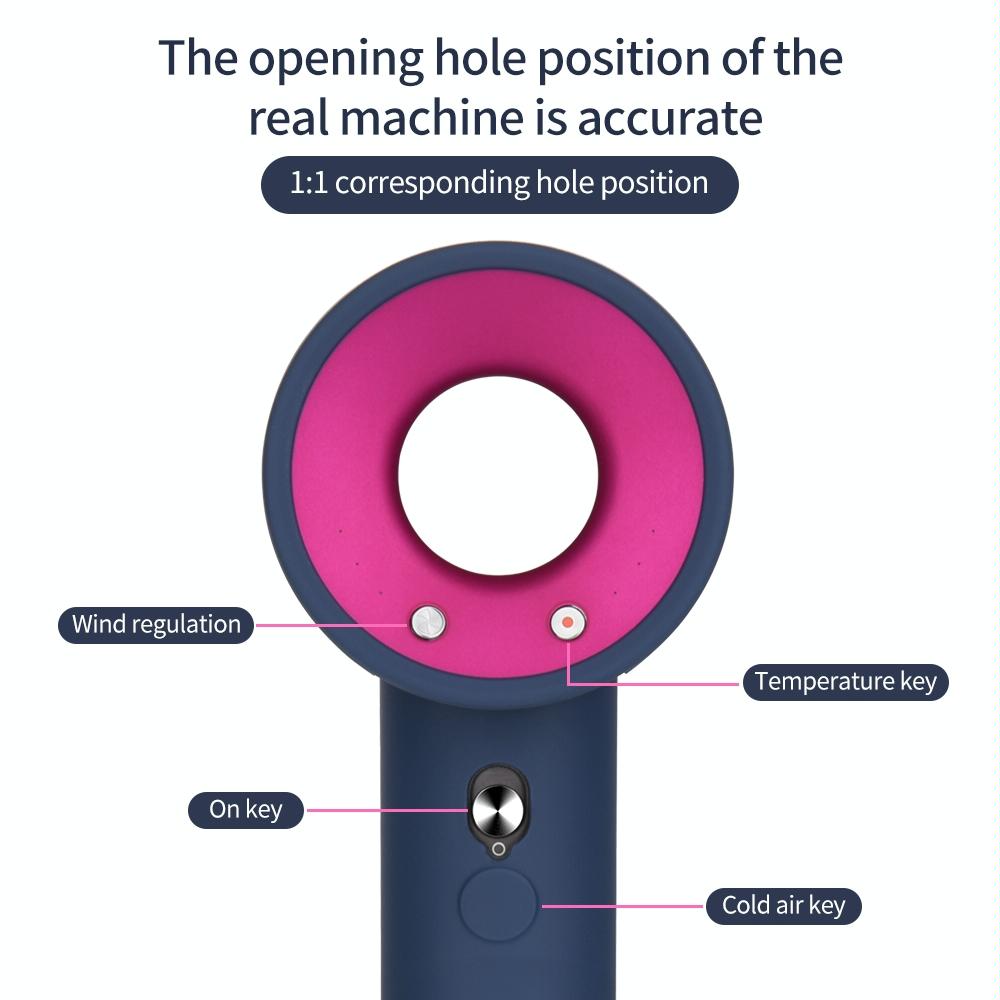 Shockproof Silicone Case For Dyson Hair Dryer - Sky Blue