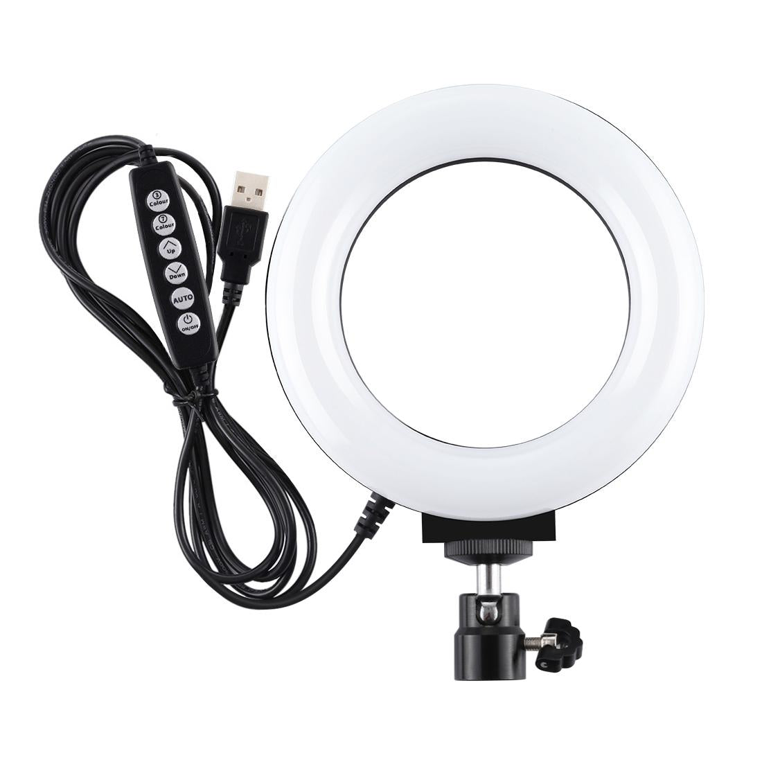 10 Mode Rgbw Led Ring Light with Tripod and Ball Head - 4.7 Inch Curved Surface - Pink