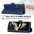 For Samsung Galaxy Z Fold4 5G Premium Leather Tpu Case - Black