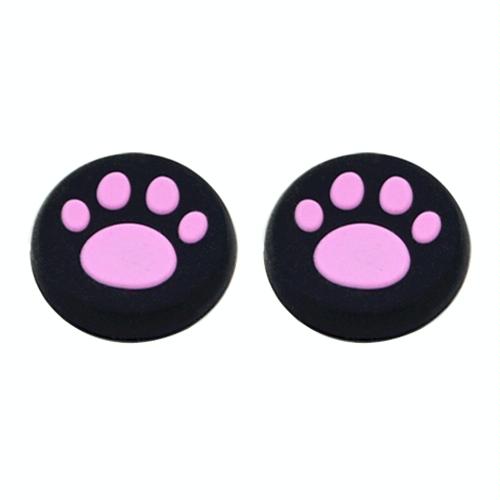 4-piece Silicone Cat Paw Gamepad Covers for Ps4 / Ps3 / Ps2 / Xbox / Wiiu - Pink