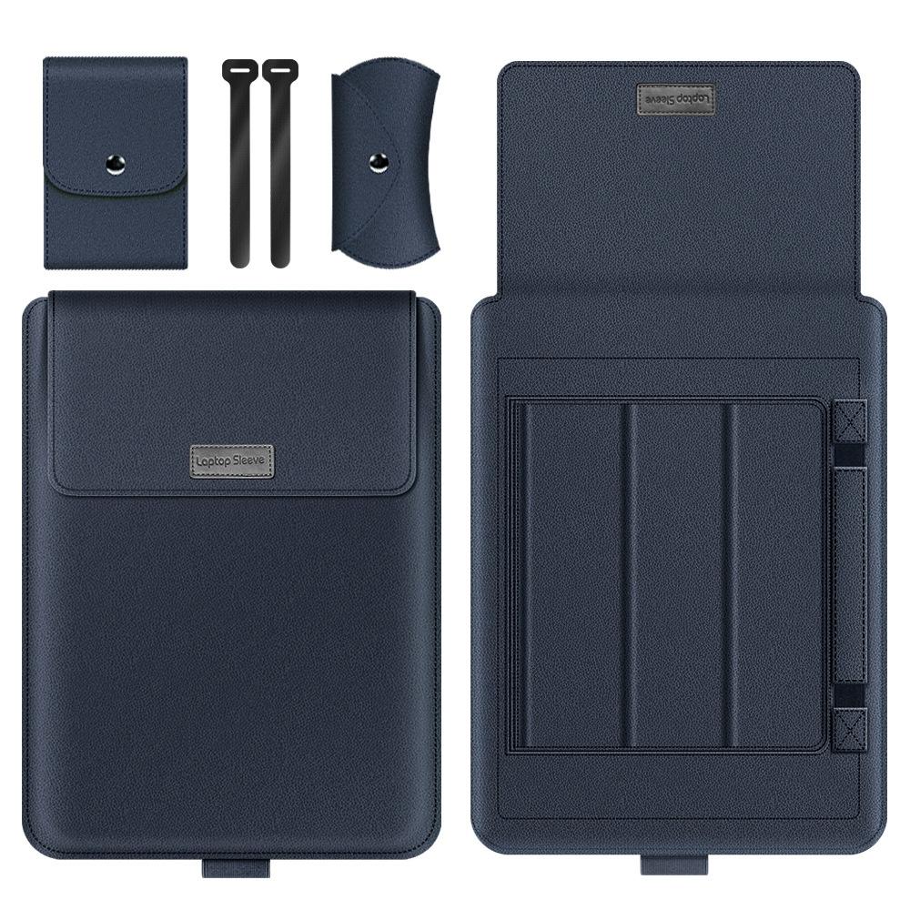 15 Inch 4-in-1 Computer Bracket Liner and Storage Bag - Dark Blue