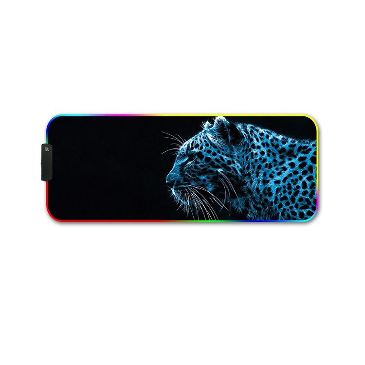 Rgb Non Slip Mouse Pad With Thermal Transfer - Glasses Cat