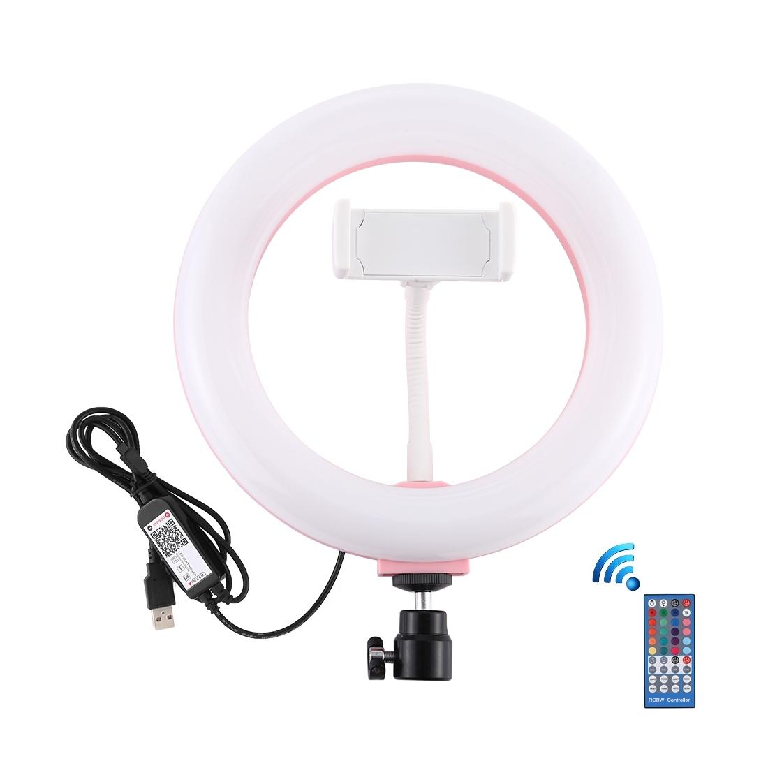 7.9 Dual Colour Led Ring Light with Usb Dimmable for Vlogging and Photography - Pink