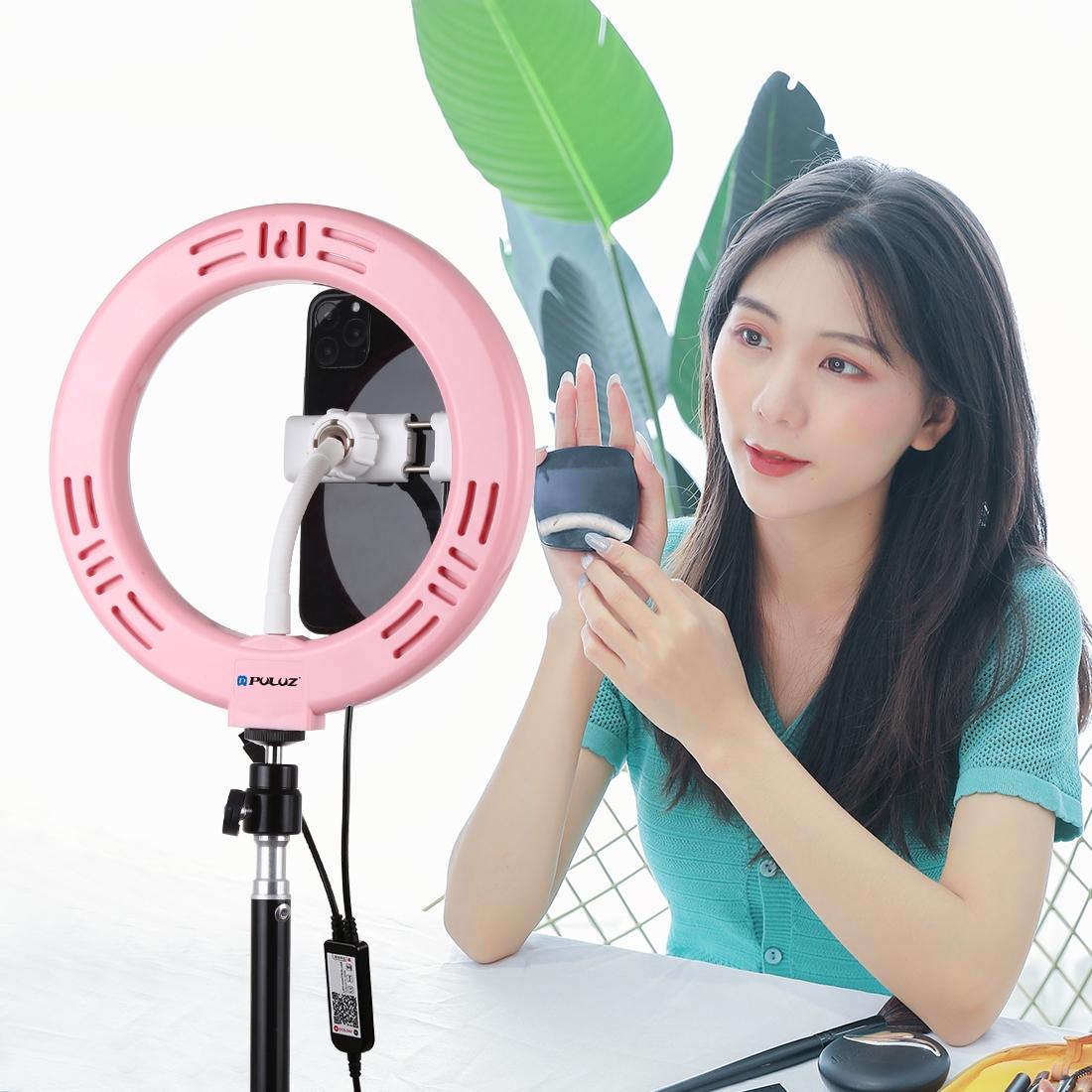 7.9 Dual Colour Led Ring Light with Usb Dimmable for Vlogging and Photography - Pink