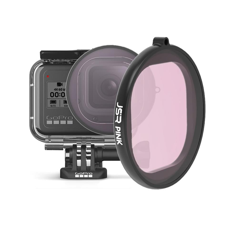 Gopro Hero8 Round Diving Lens Filter - Pink