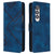 For Samsung Galaxy Z Fold4 5G Smooth Leather Phone Case - Line Pattern - Royal Blue