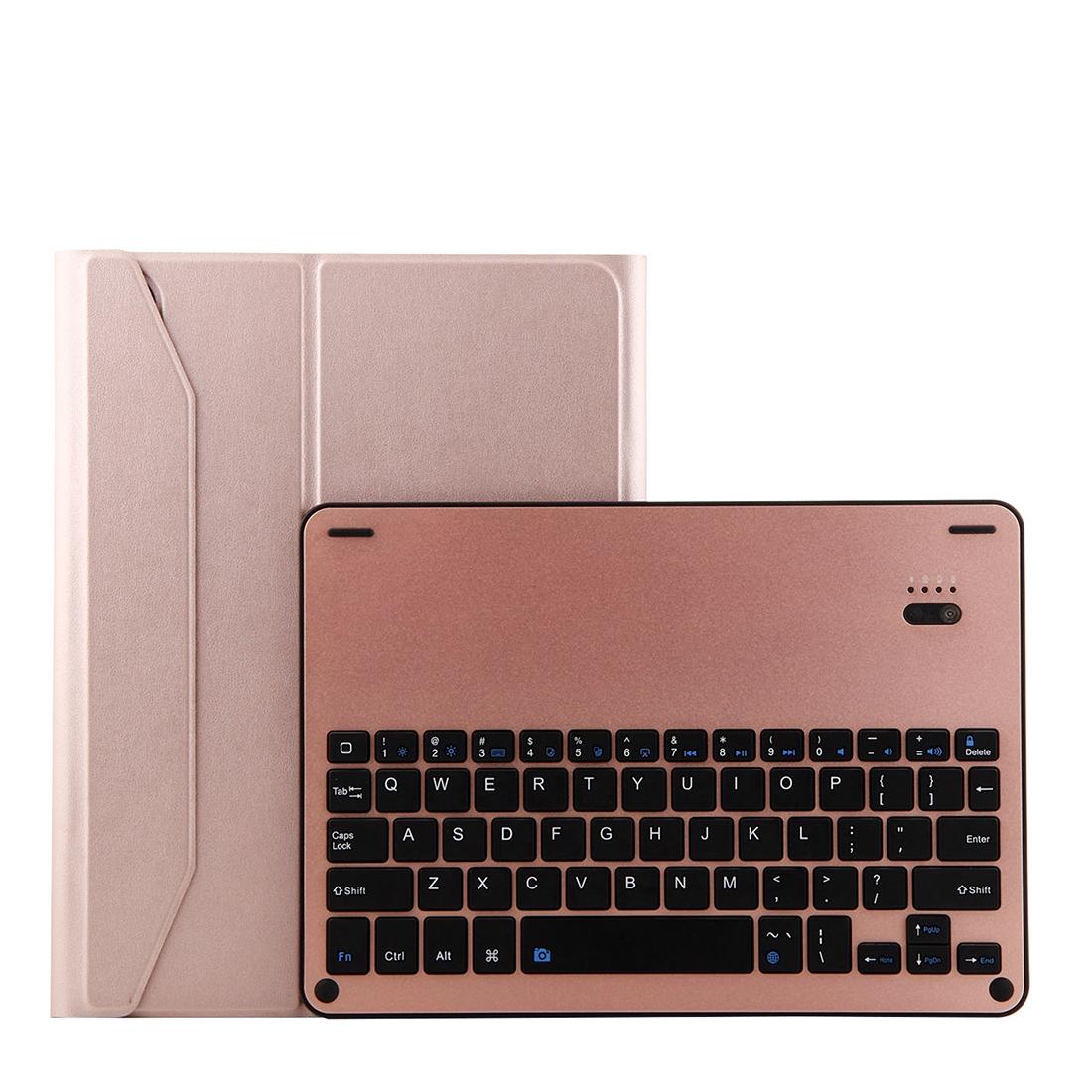 Bluetooth Keyboard &amp; Leather Tablet Case For Ipad Pro 11 2018 - Detachable Aluminum Three-Gear Magnetic Sleep Function - Pink