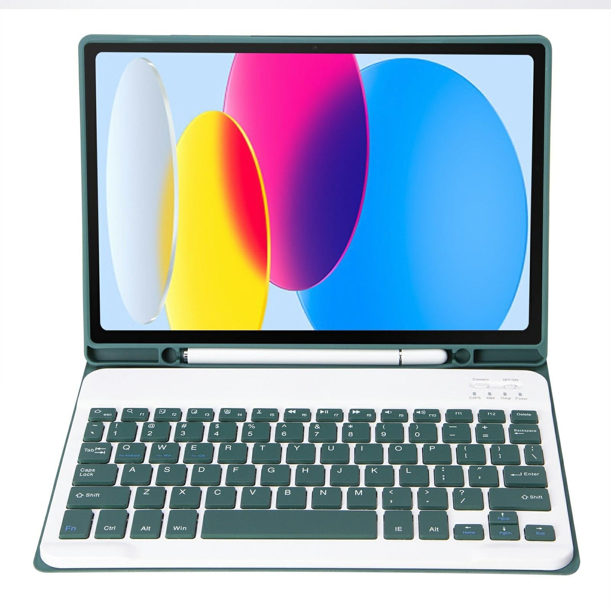 Ultra-Thin Bluetooth Keyboard Leather Tablet Case For Ipad 10.9 2022 With Pen Slot - Pink