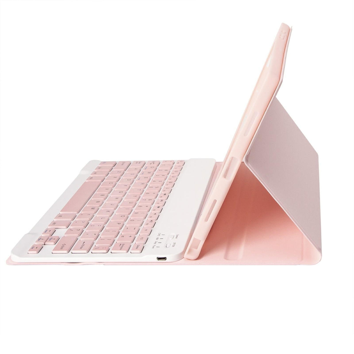 Ultra-Thin Bluetooth Keyboard Leather Tablet Case For Ipad 10.9 2022 With Pen Slot - Pink