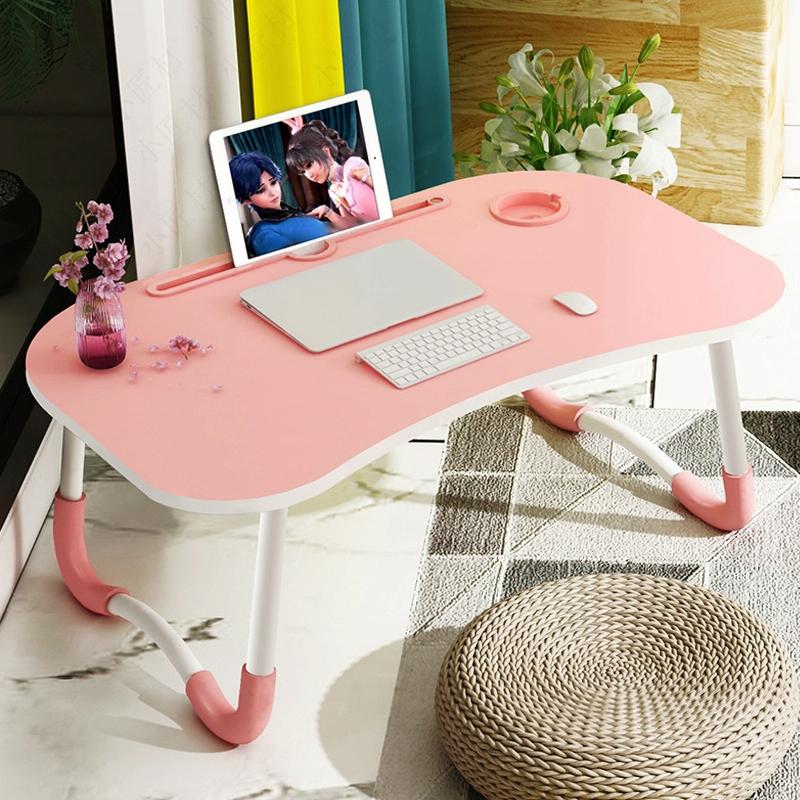 Portable Laptop Desk Stand - Foldable &amp; Non-slip - Pink