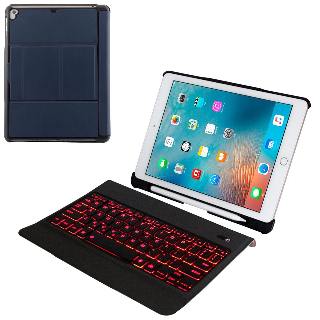Bluetooth Keyboard & Leather Tablet Case For Ipad Air / Pro 9.7 - Detachable Ultra-Thin Multi-Angle Backlit - Pink