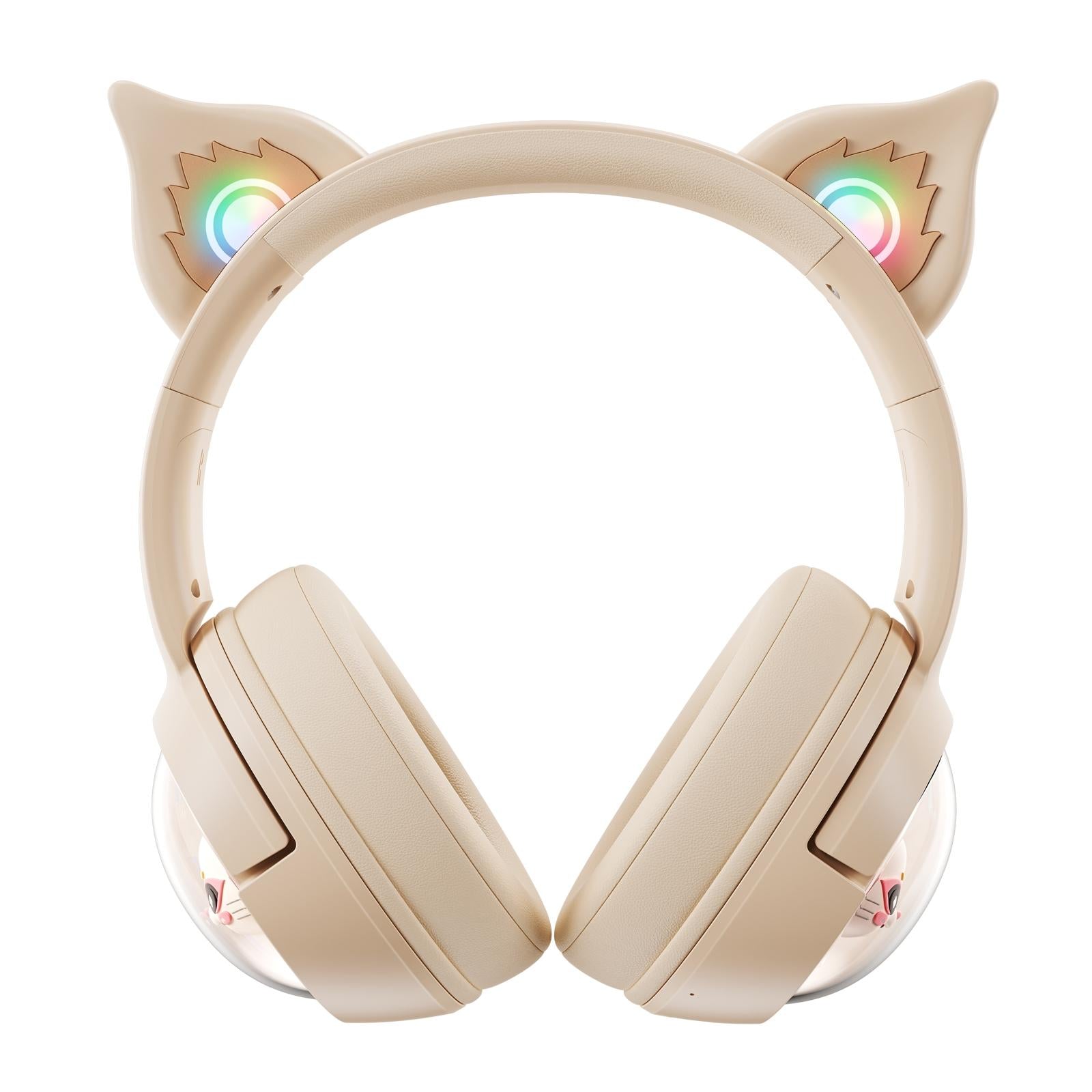 Wireless Cat Ear Bluetooth Headset Usb-C - Pink