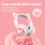 Wireless Cat Ear Bluetooth Headset Usb-C - Pink