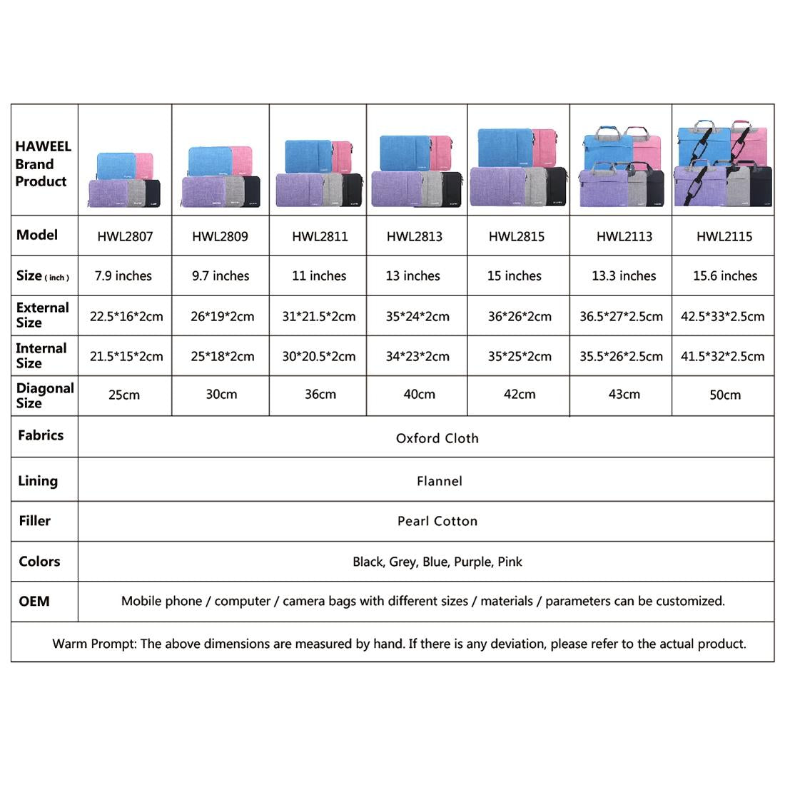 Zipper Sleeve Briefcase for Ipad Pro 9.7 and Other Tablets - Pink