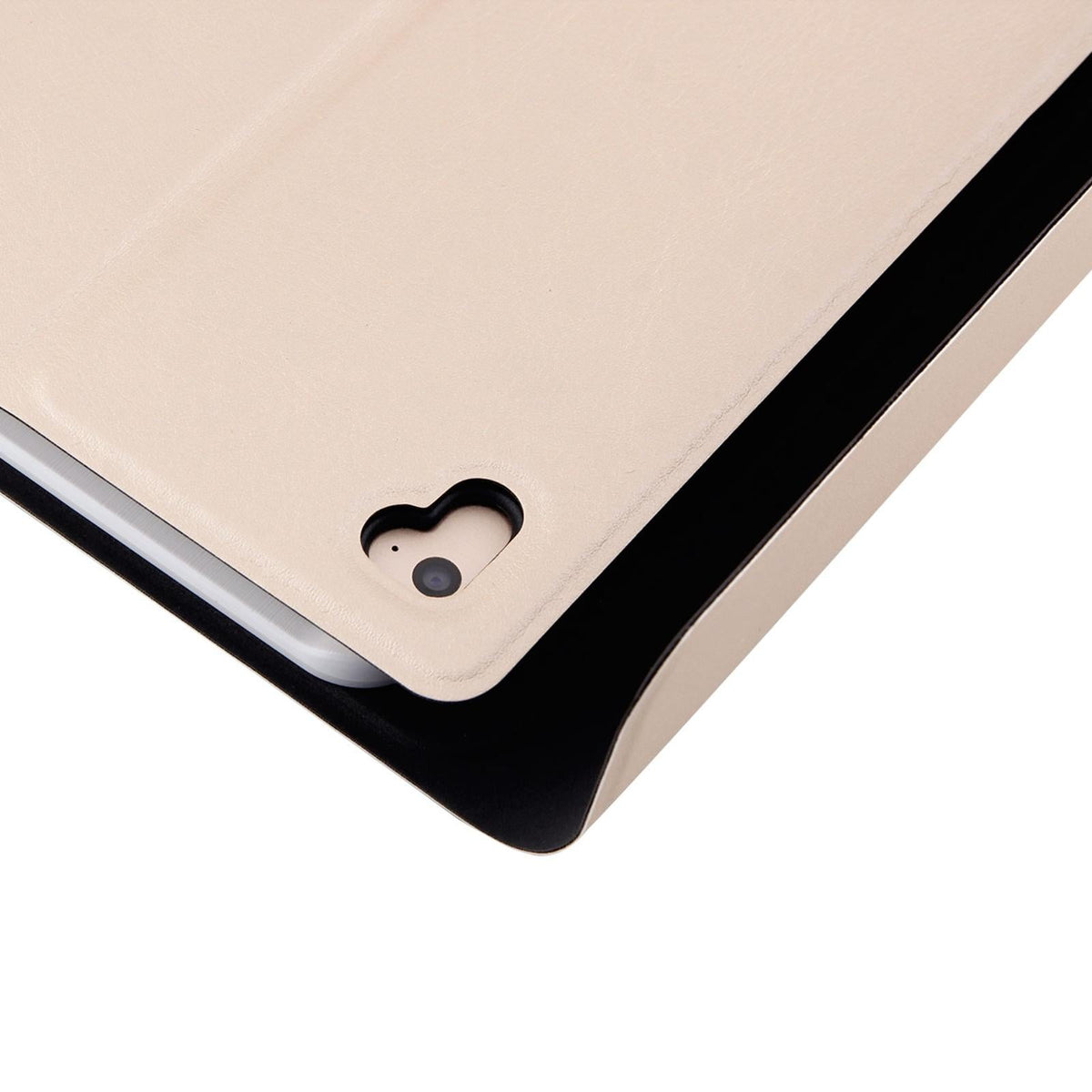 Bluetooth Keyboard & Leather Tablet Case For Ipad Air / Pro 9.7 - Three-Gear Angle Adjustment Magnetic Sleep Function - Abs Brushed Texture - Pink