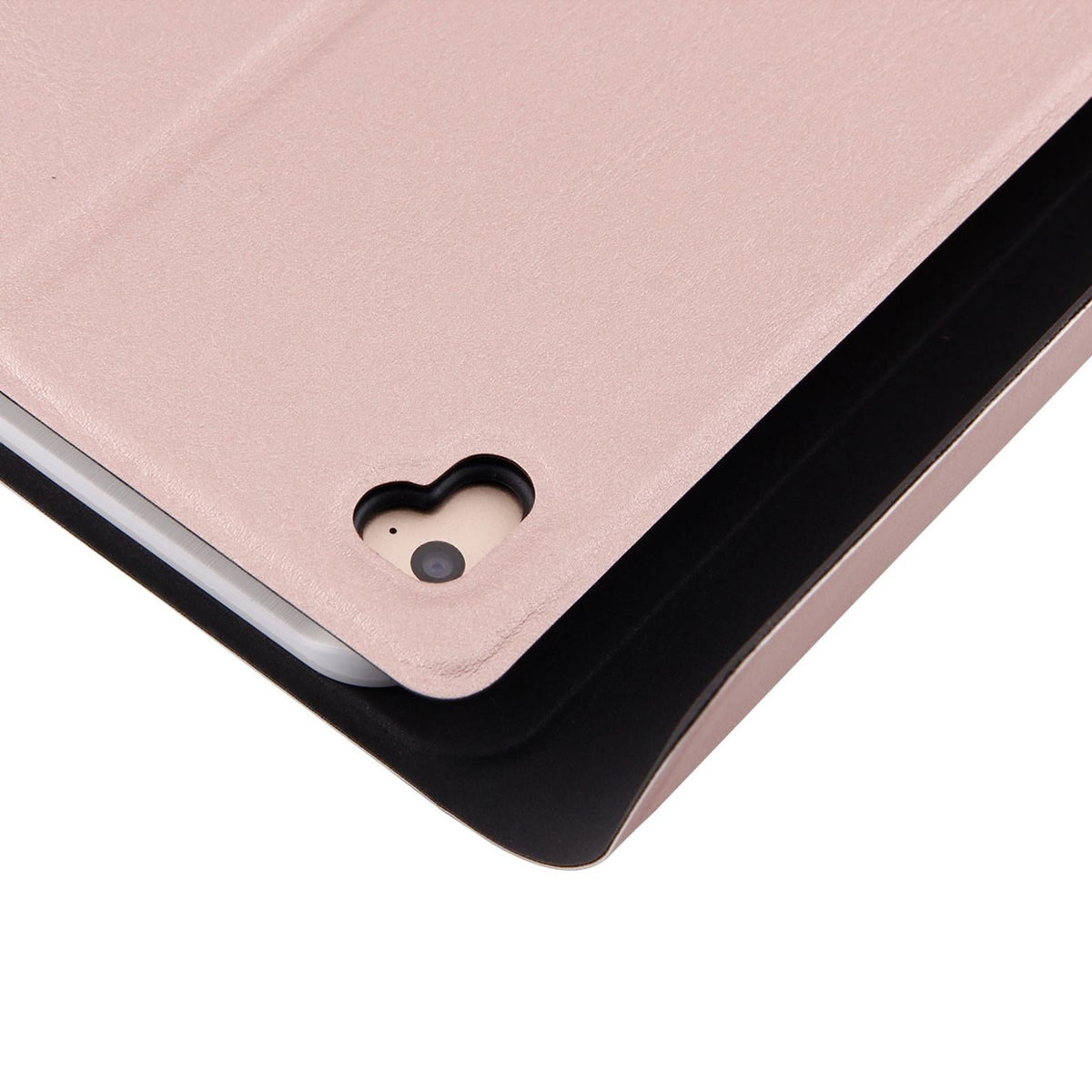 Bluetooth Keyboard & Leather Tablet Case For Ipad Air / Pro 9.7 - Three-Gear Angle Adjustment Magnetic Sleep Function - Abs Brushed Texture - Pink