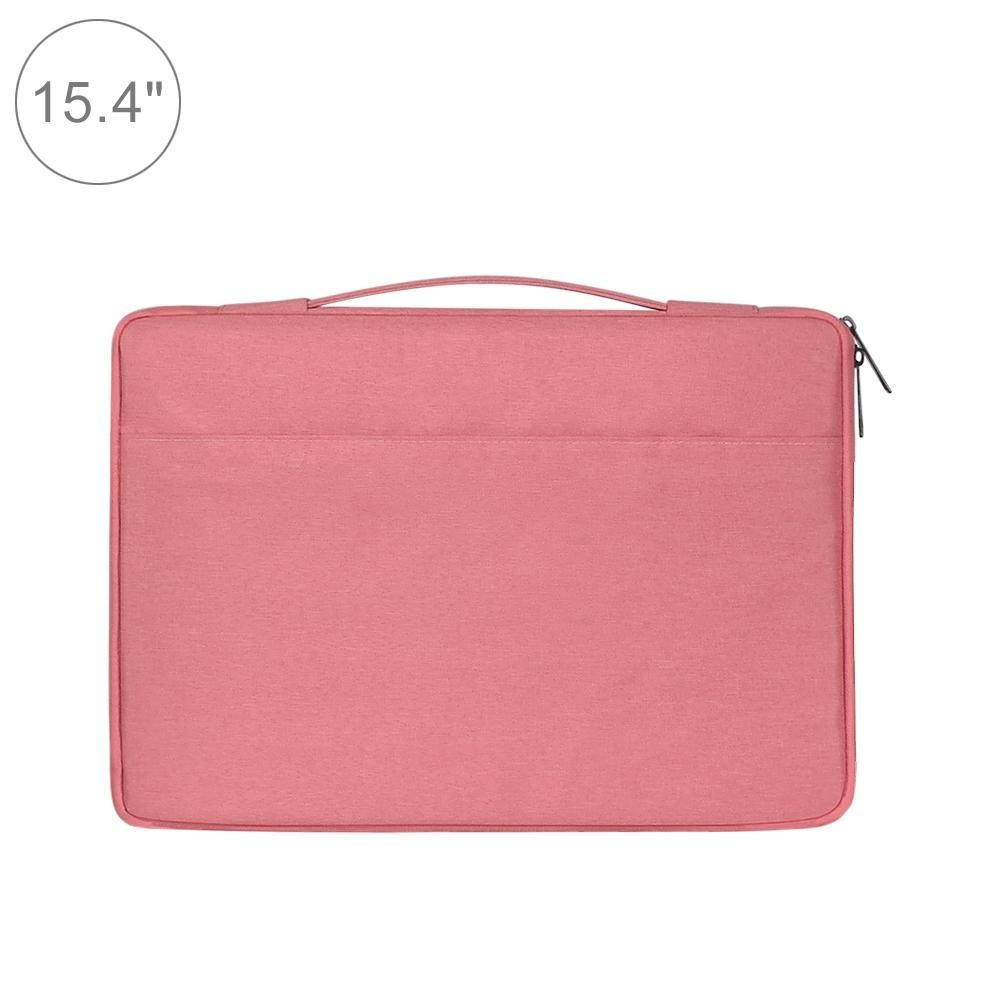 Stylish Laptop Handbag For Macbook &amp; More - Polyester &amp; Nylon - Pink