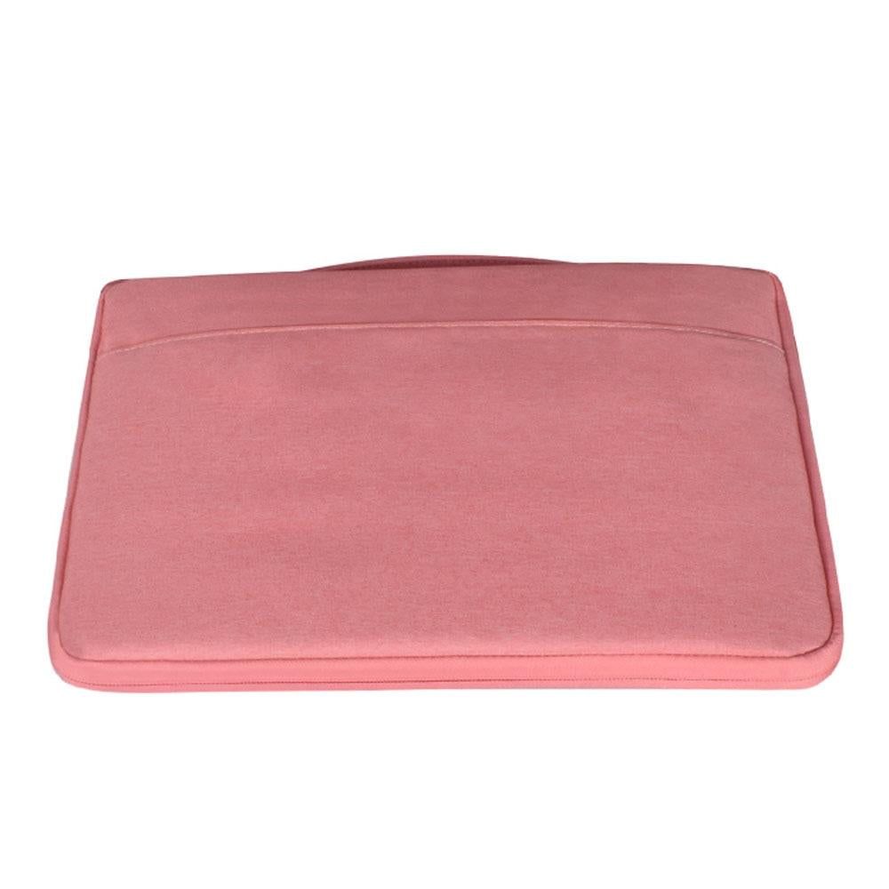 Stylish Laptop Handbag For Macbook & More - Polyester & Nylon - Pink