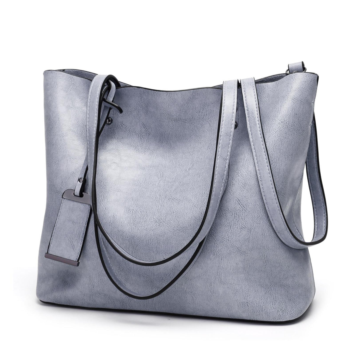Stylish Pu Leather Women Crossbody Bag - Grey