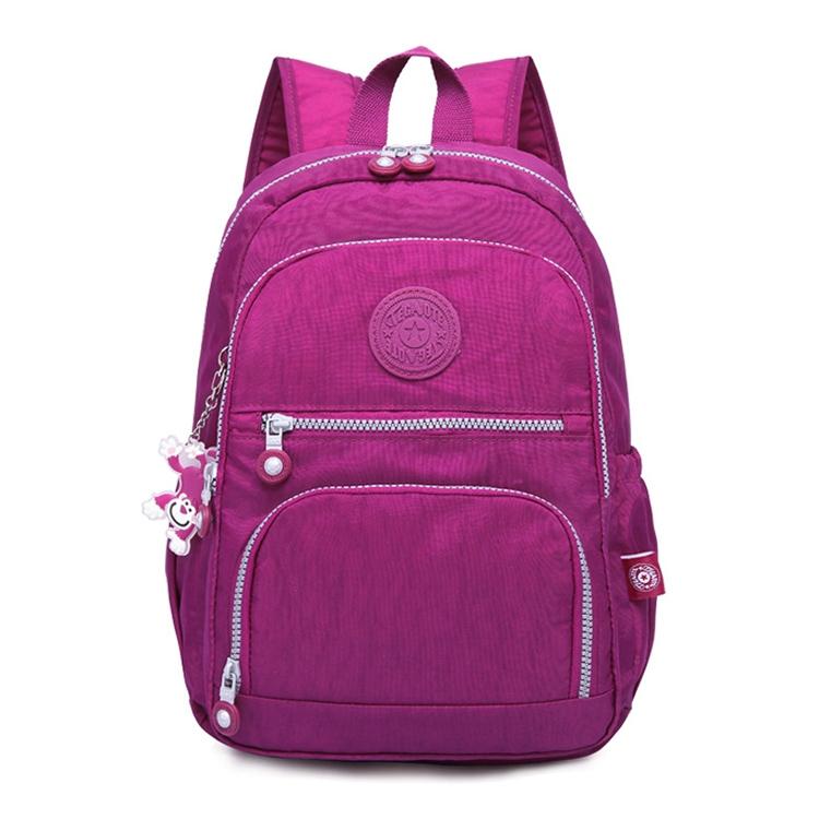 Versatile Teen Backpack for School & Travel - 27x13x37cm - Purple