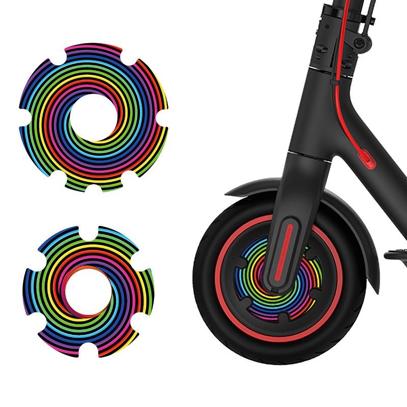 Waterproof Sticker for Xiaomi M365 Scooter Motor - 1 Pair - Colorful 7