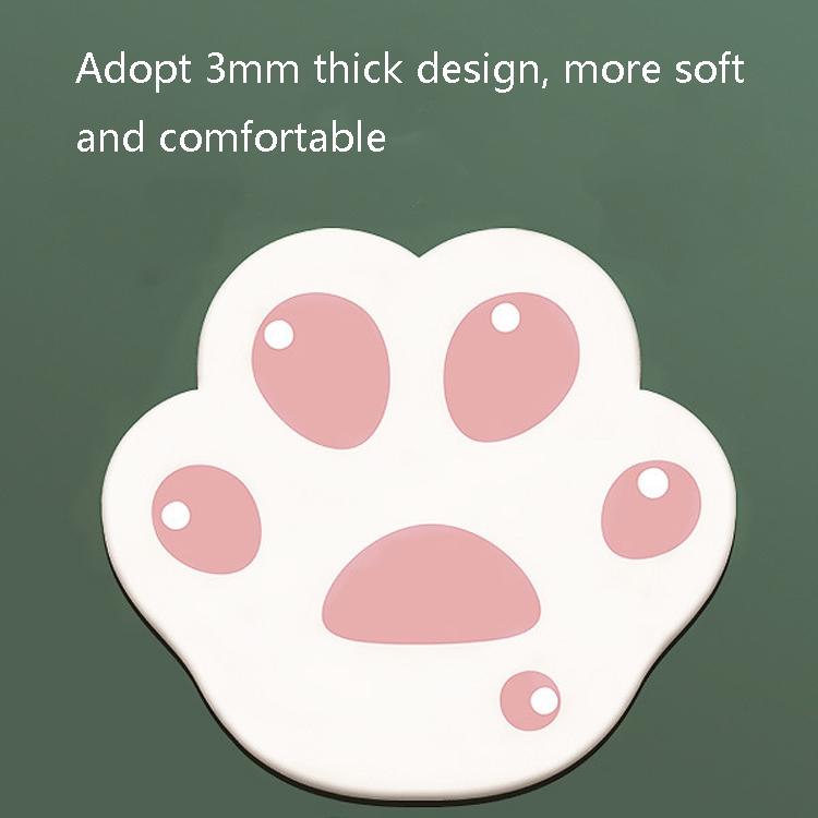 3 Piece Cute Cartoon Cat Claw Mouse Pad Set 280 X 250 X 3Mm - Pink Purple