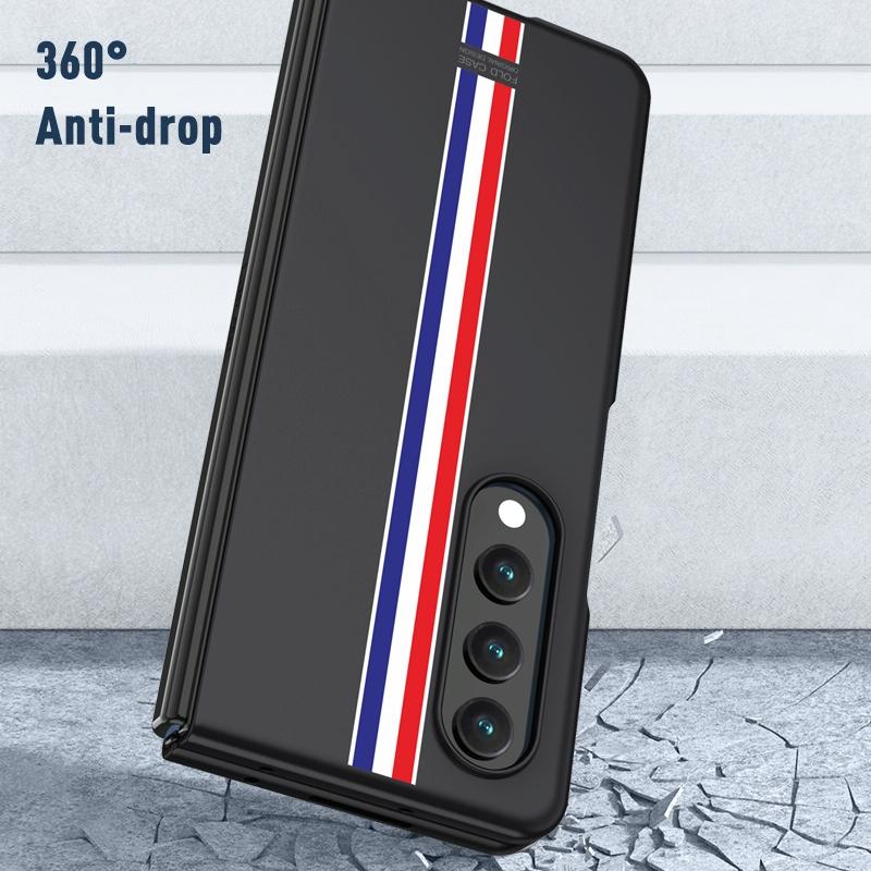 For Samsung Galaxy Z Fold4 5G Frosted Skin Case - Slim & Stylish - Checkered Green