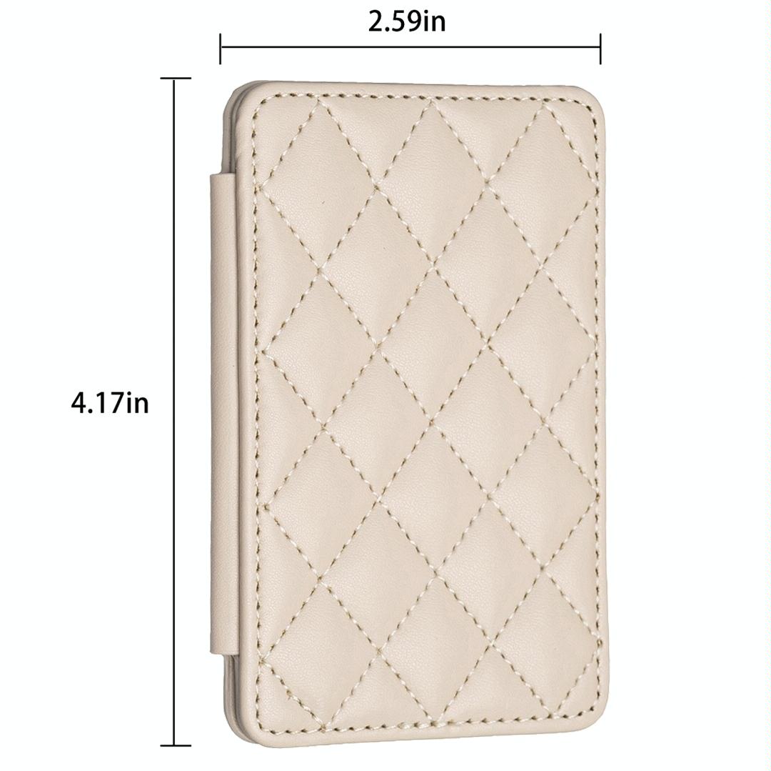 Rhombus Pattern Card Bag Back Sticker For Mobile Phones - Purple