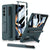 For Samsung Galaxy Z Fold4 5G Leather Case With Holder & Pen Slots - Thin & Shockproof - Cross Texture