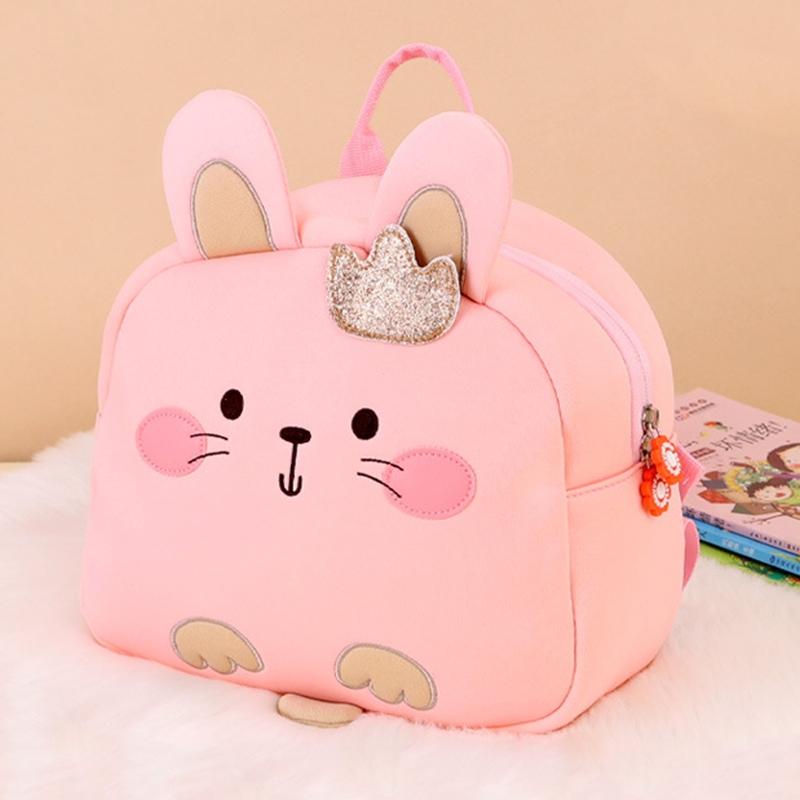 Kids' Anti-lost School Bag - Secure & Stylish - Pink Cat Medium