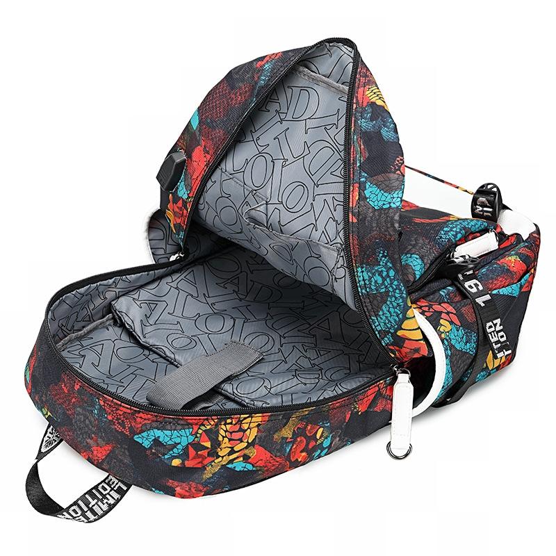 Student Thermal Backpack - Lightweight & Durable - Triangular Blue