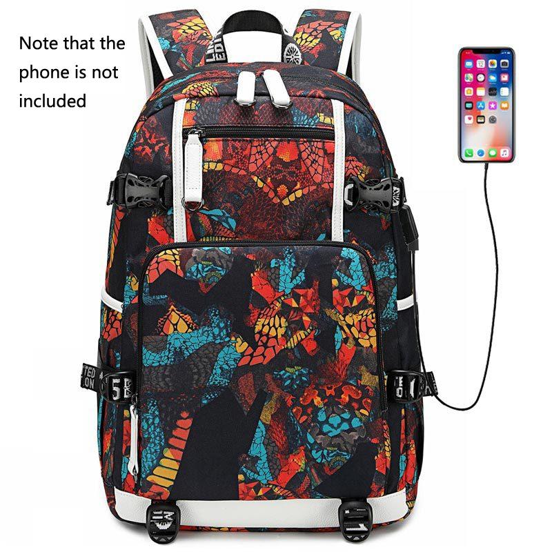 Student Thermal Backpack - Lightweight & Durable - Triangular Blue