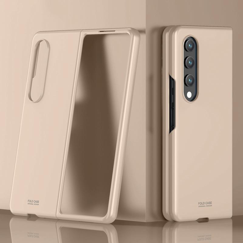 For Samsung Galaxy Z Fold4 5G Shockproof Skin - Breathable &amp; Protective - Gold