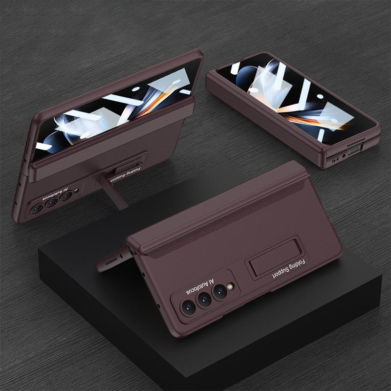 For Samsung Galaxy Z Fold4 5G Foldable Magnetic Hinge Case - Compact Design - Deep Sea Green