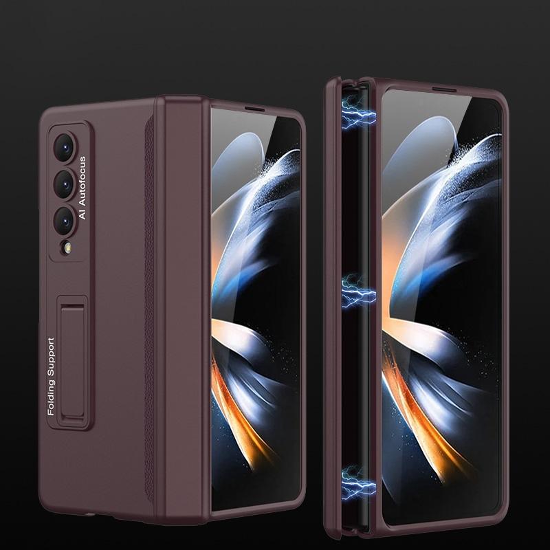 For Samsung Galaxy Z Fold4 5G Foldable Magnetic Hinged Case - Deep Sea Green