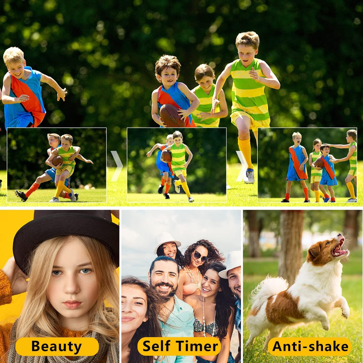 36mp 2.7k Full Hd Digital Camera with 16x Zoom for Children - 2.4 Inch Screen - Green