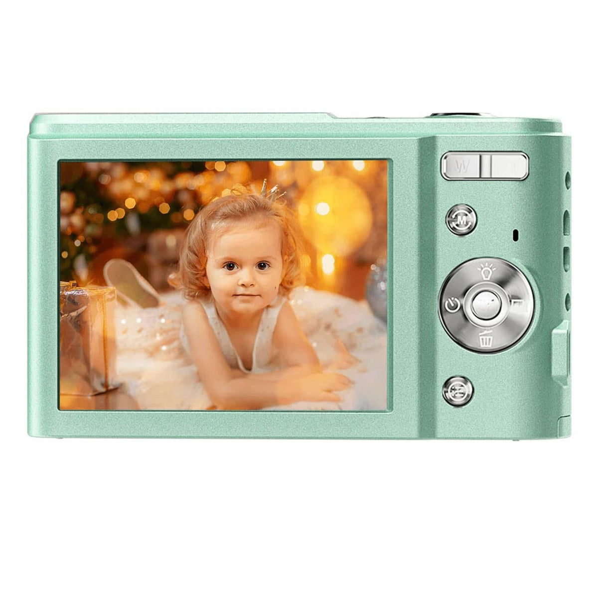 36mp 2.7k Full Hd Digital Camera with 16x Zoom for Children - 2.4 Inch Screen - Green