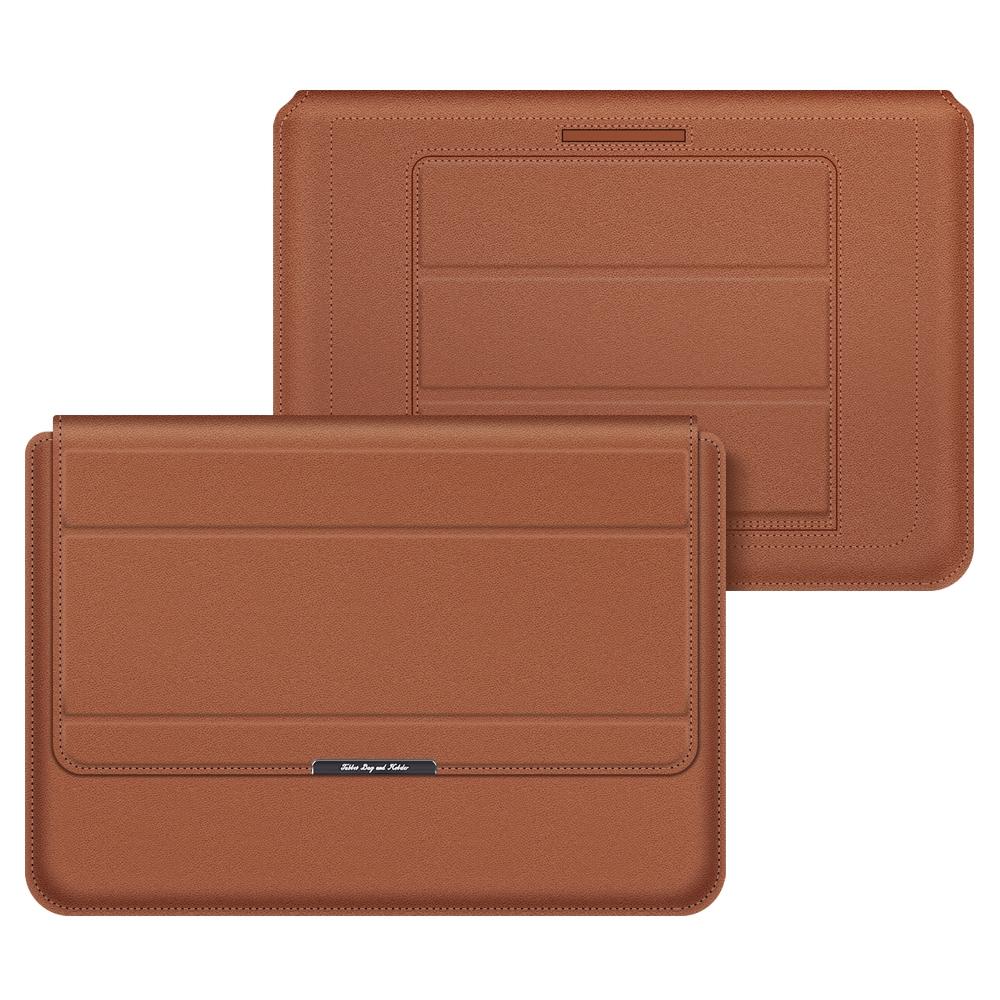 Waterproof 4-In-1 Laptop Holder With Wrist Protection - Fits 13 / 14 Inch - Brown