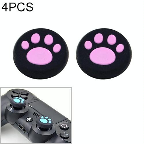 4-piece Silicone Cat Paw Gamepad Covers for Ps4 / Ps3 / Ps2 / Xbox / Wiiu - Green