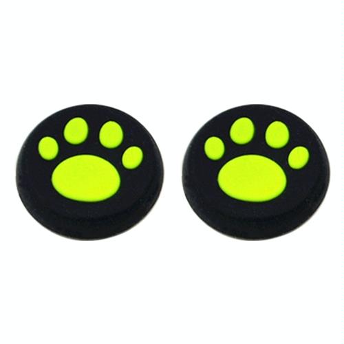 4-piece Silicone Cat Paw Gamepad Covers for Ps4 / Ps3 / Ps2 / Xbox / Wiiu - Green