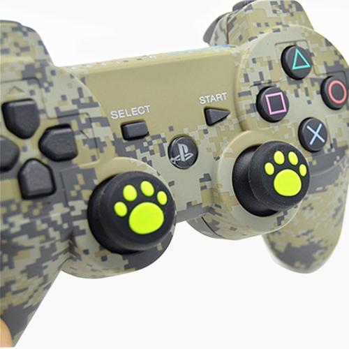 4-piece Silicone Cat Paw Gamepad Covers for Ps4 / Ps3 / Ps2 / Xbox / Wiiu - Green