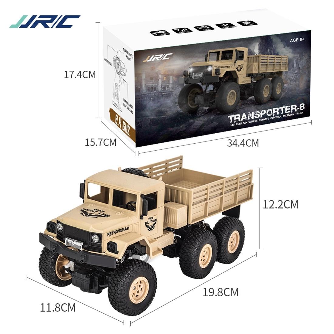 2.4ghz 4ch Rc Dongfeng 8 Six-wheeled Armor Truck Toy - Green