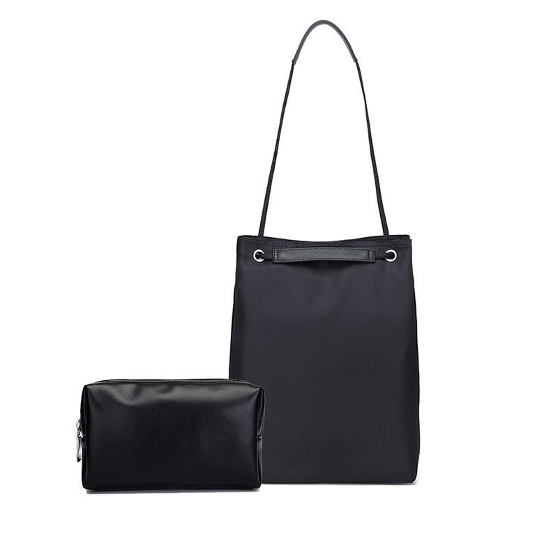 Large Apple Macbook Shoulder / Messenger Bag - Handheld - Black + Black Mouse Pad
